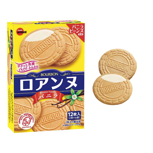 日本 bourbon香草夹心奶油饼干 85.2g