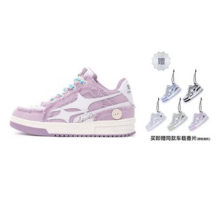 KILLWINNER Noah's ark 牛仔破碎流星 潮牌低帮板鞋子 紫色