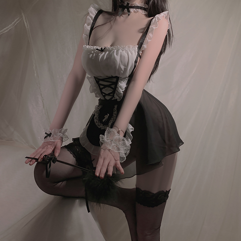 性感禁欲系睡衣短裙蕾丝私房内衣