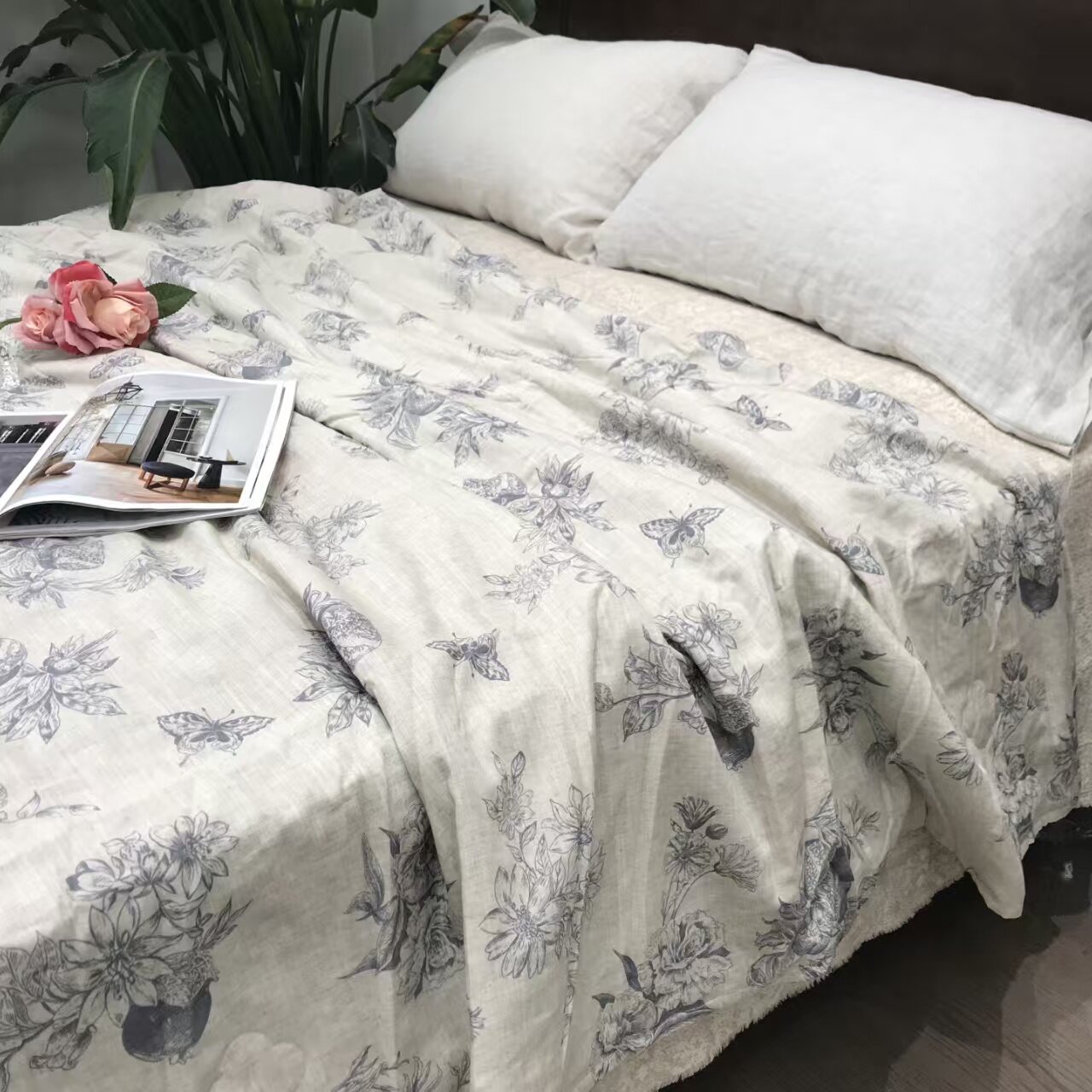 A类汉麻印花夏凉被抑菌透气