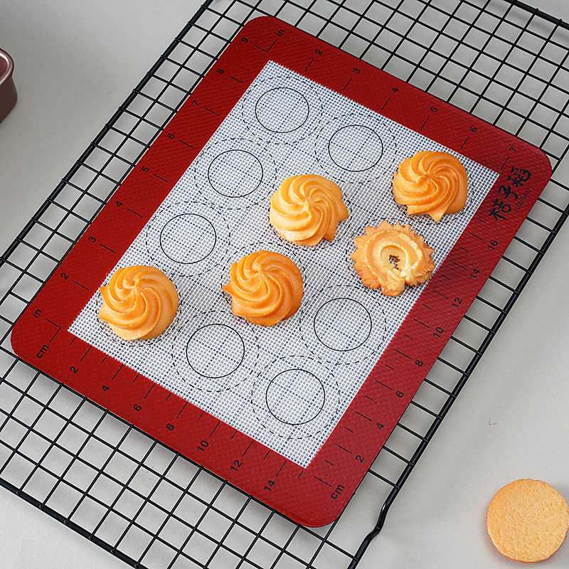 铂金硅胶烤垫食品级曲奇饼干烤箱烤盘垫马卡龙泡芙烘焙工具耐高温