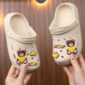 中大童宝宝室内外软底防滑卡通男孩拖鞋 女童夏季 凉拖鞋 男童洞洞鞋