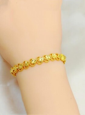 新款心连心金色手链55