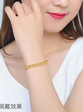 新款光珠金色手链女士复古风