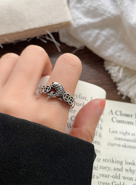 合金戒指古雅素白质鲤鱼