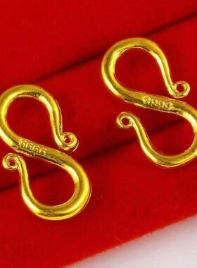 金色M字光面连接扣363