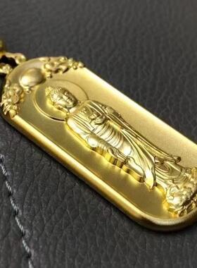 新款如来佛祖金色吊坠