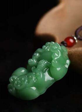 挂件男女项链守护玻璃吊坠