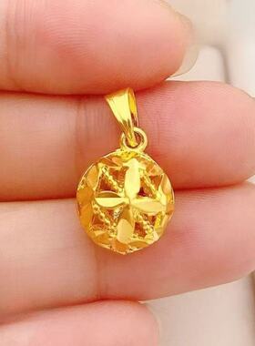 新款金色镂空绣球吊坠