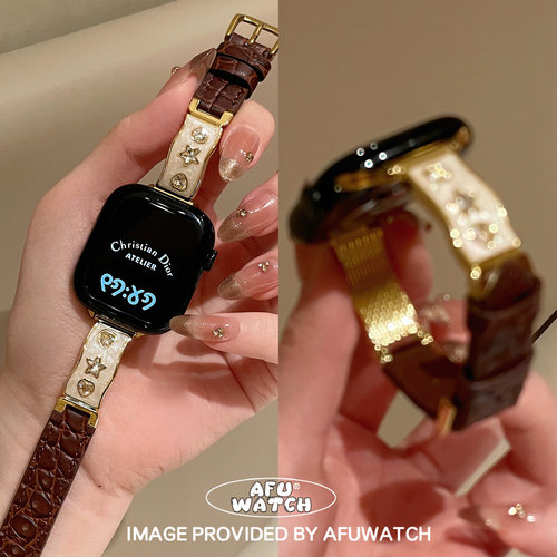 金属鳄鱼纹|适用iwatchS11表带