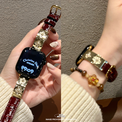 四叶草拼皮|适用iWatch苹果表带