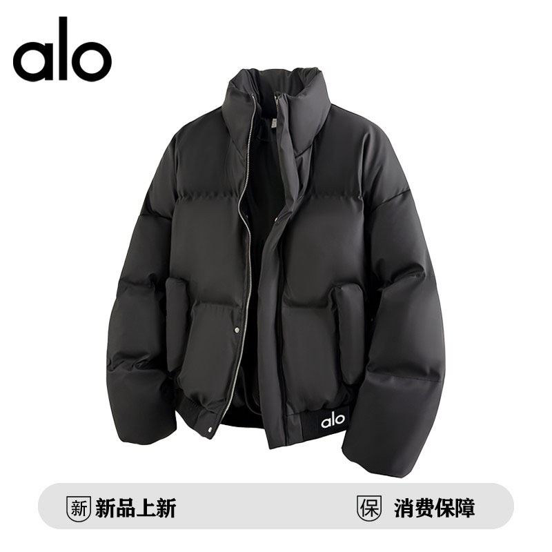 官方奥特莱斯】alo潮牌 冬季新款百搭保暖加厚棉衣立领棉服面包服