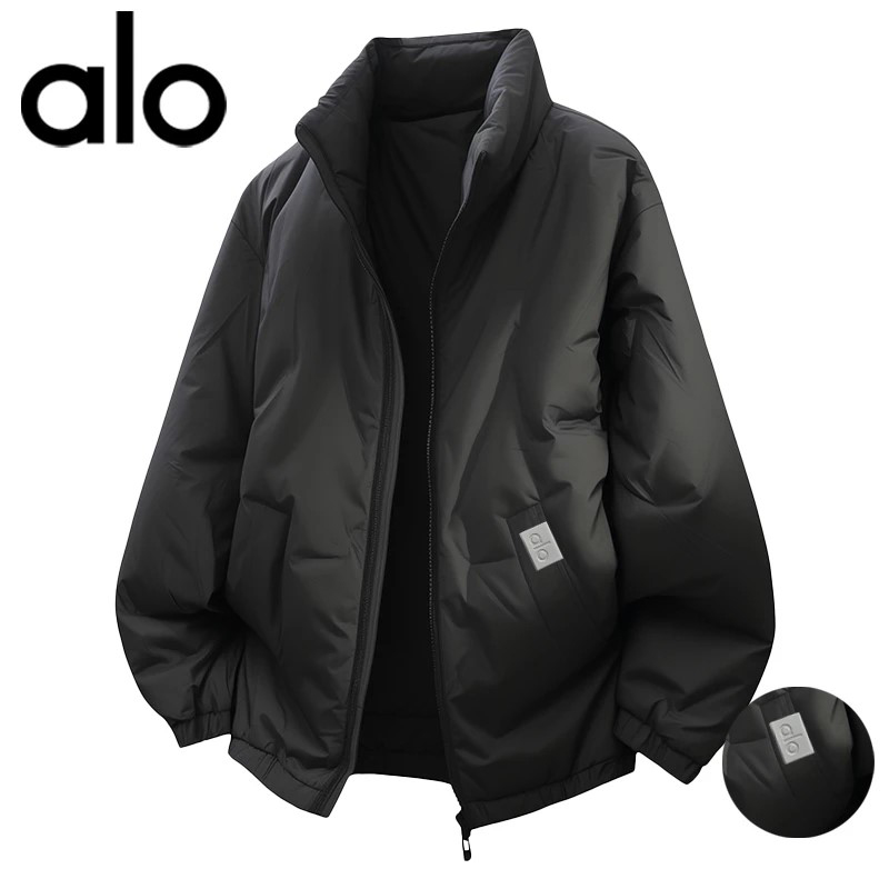 官方奥特莱斯】品牌折扣 美式宽松纯色棉衣男款立领冬季大码棉服