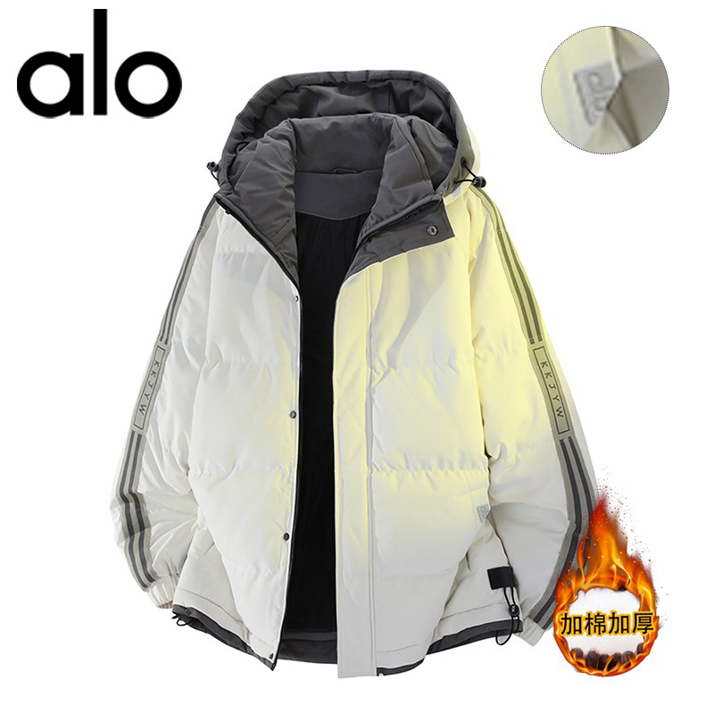 官方奥特莱斯】品牌折扣 冬季保暖宽松棉衣男连帽大码棉服外套潮