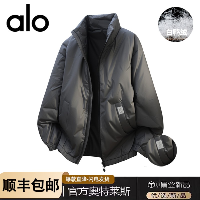 官方奥特莱斯】品牌折扣 冬季保暖大码棉衣情侣美式立领羽绒棉服