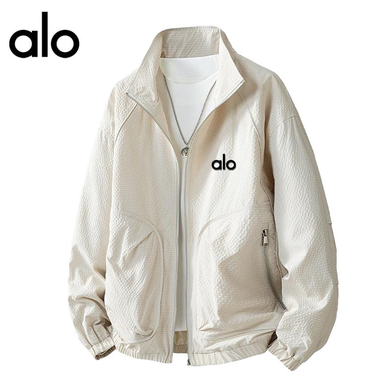 官方奥特莱斯品牌折扣 春季大码男士夹克宽松休闲工装立领外套