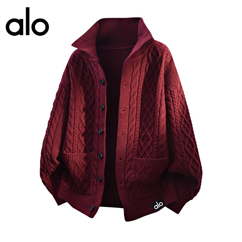 官方奥特莱斯】秋冬季针织开衫外套男士翻领毛衣宽松休闲长袖上衣