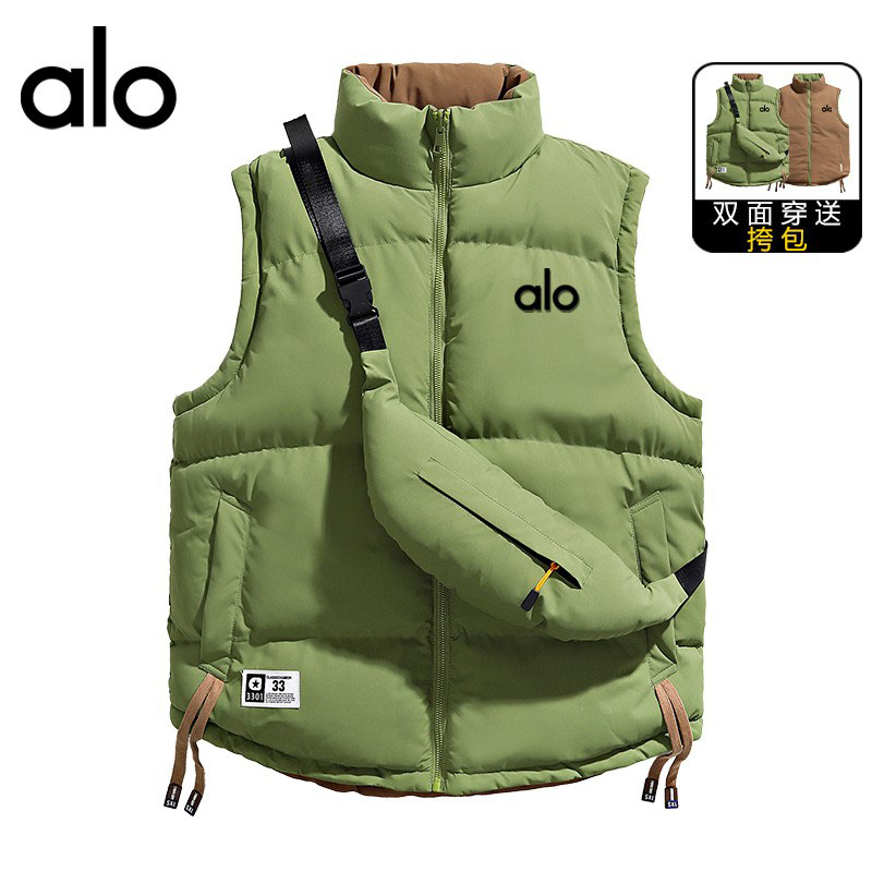 官方奥特莱斯】品牌折扣 情侣双面穿马甲男女秋冬季加厚加棉外套