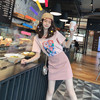 Net Red Short sleeved t-shirt dress Suit skirt Little 2019 Like a breath of fresh air girl skirt T-shirt Two piece set
