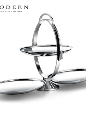 摩登MODERN北欧轻奢折叠蛋糕架下午茶点心水果盘酒店用品乔迁礼物