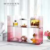 摩登MODERN轻奢化妆品收纳盒亚克力高级大容量梳妆台护肤品置物架