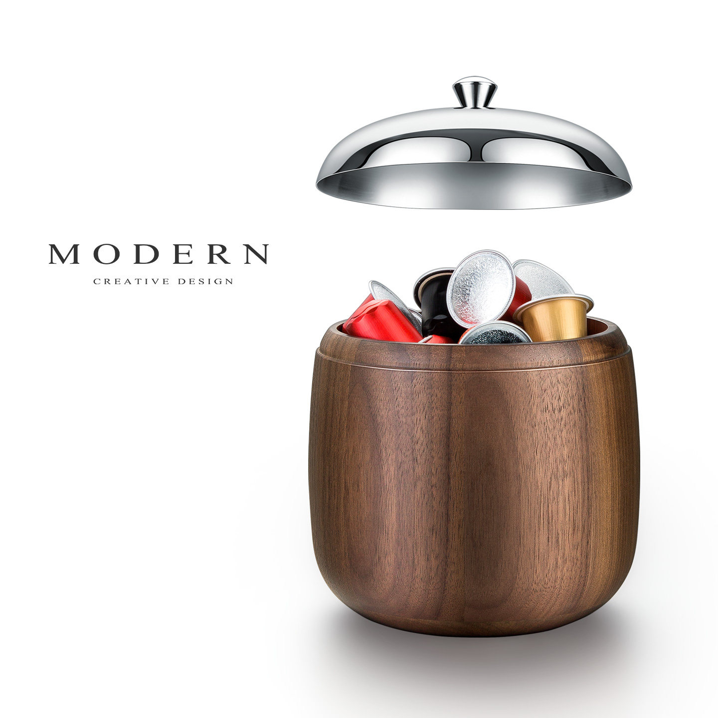 摩登MODERN北美黑胡桃木收纳盒