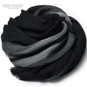 棉麻纯色男女百搭春夏秋冬薄款 简约经典 日系黑色灰条纹围巾长款