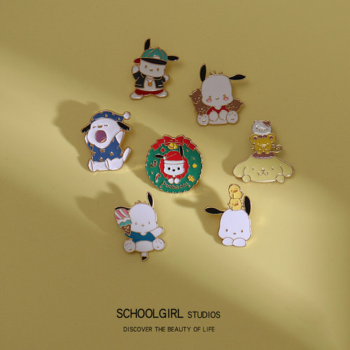 库洛米胸针可爱日系帕恰狗胸章