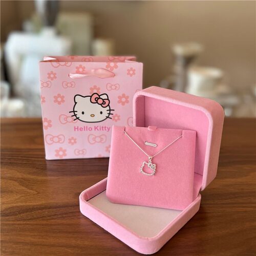 可爱kt猫项链女蝴蝶结hellokitty精致颈链2026年新款爆款锁骨链