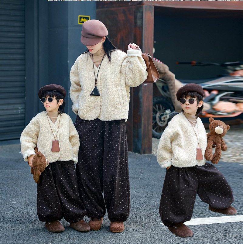 炸街亲子装2025冬季新款母子母女装皮毛一体上衣韩系风软糯外套,童装/婴儿装/亲子装,亲子装/亲子时装,淘宝优惠券,粉丝福利购,淘宝优惠卷