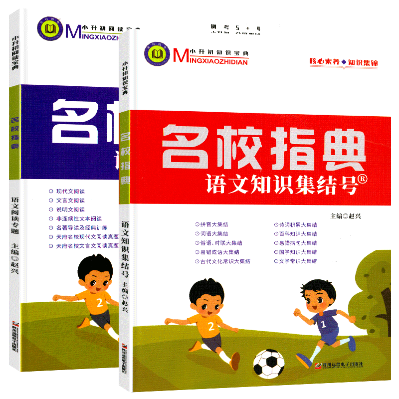 中小学名校指典语文知识集结号+名校指典语文阅读专题训练书小学生四五六年级小升初语文知识集锦大集结 文化常识文学常识知识大全