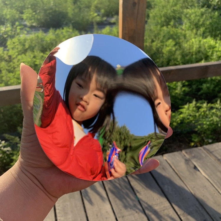 超软的PC镜片变形软镜子带胶自粘