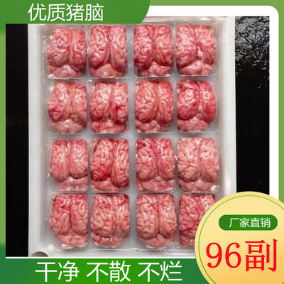 新鲜生猪脑花96副厂家直销