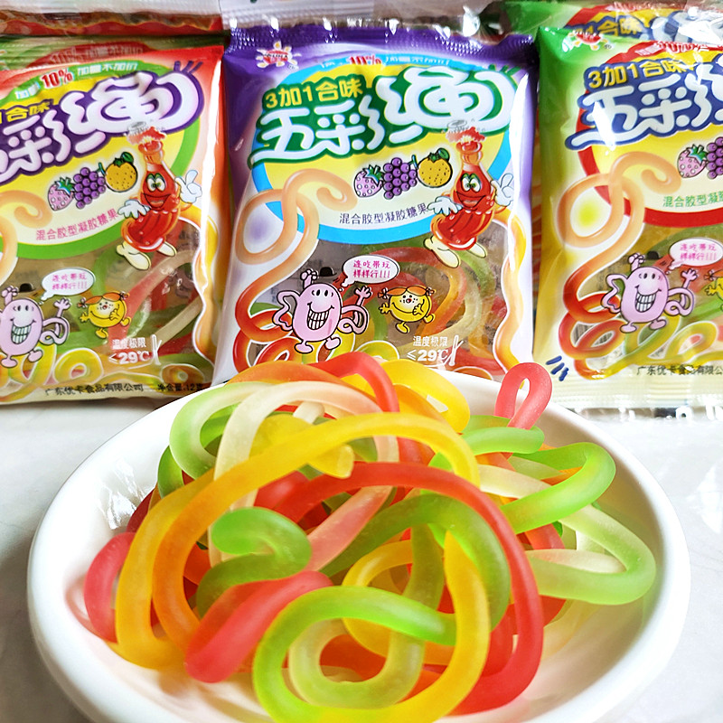 优卡五彩绳多口味怀旧零食