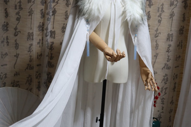 【欢颜古风】白色万用古风cos汉服披风斗篷
