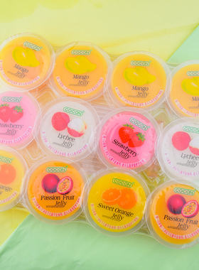 马来西亚进口可康多口味什锦椰纤果芒果百香果冻0脂零食1920g