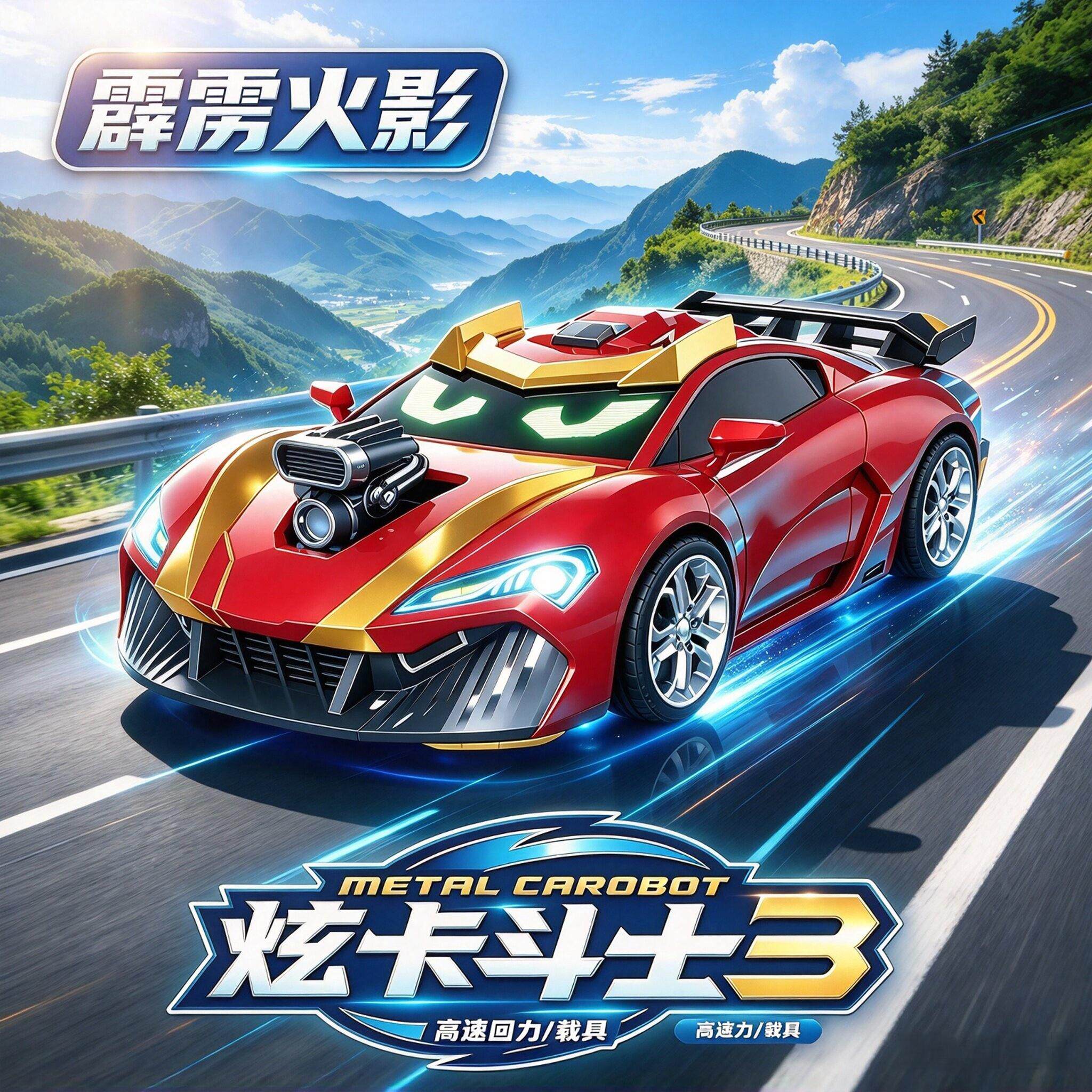 第3季炫卡斗士炫蓝闪电S玩具正版