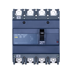 施耐德EZD塑壳断路器EZD160E 4P 125A空气开关EZD160E4125N