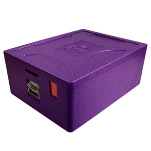 外卖保温箱EPP高密度泡沫箱快餐外送箱送餐箱盒饭团餐箱紫-59.5升