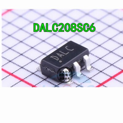 DALC208SC6 静电保护装置 SOT-23-6 丝印 DALC 原装现货 专业配单