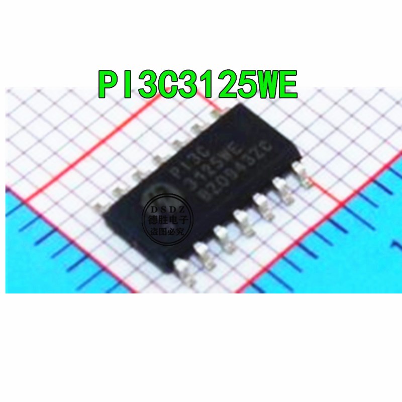 PI3C3125WE SOP14 PI3C3125WE 数字总线开关 全新现货