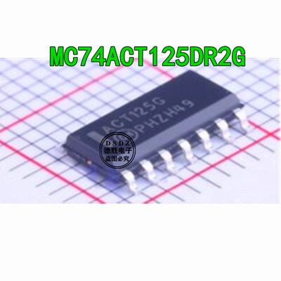 MC74ACT125DR2G 丝印 ACT125G 贴片SOP14 缓冲器 驱动器 全新原装
