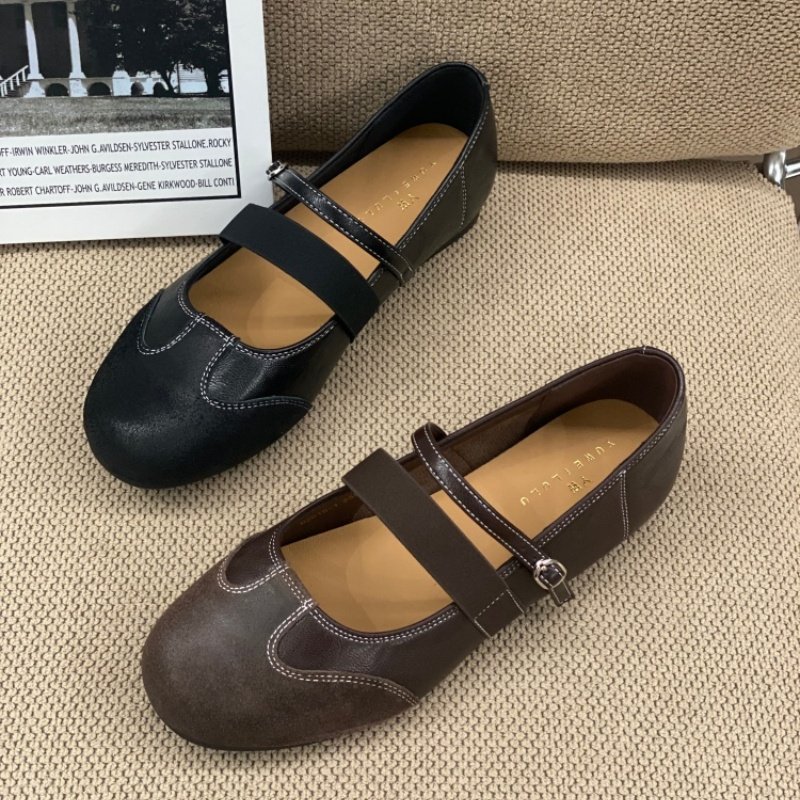 2026春季爆款通勤风复古风真皮玛丽珍鞋女一字带平底百搭舒适单鞋,女鞋,玛丽珍鞋,淘宝优惠券,粉丝福利购,淘宝优惠卷