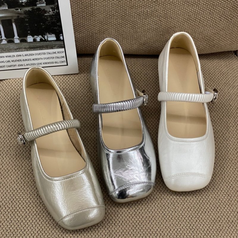 2026春季爆款通勤风方头玛丽珍鞋女粗跟一字带浅口平底百搭奶奶鞋,女鞋,玛丽珍鞋,淘宝优惠券,粉丝福利购,淘宝优惠卷