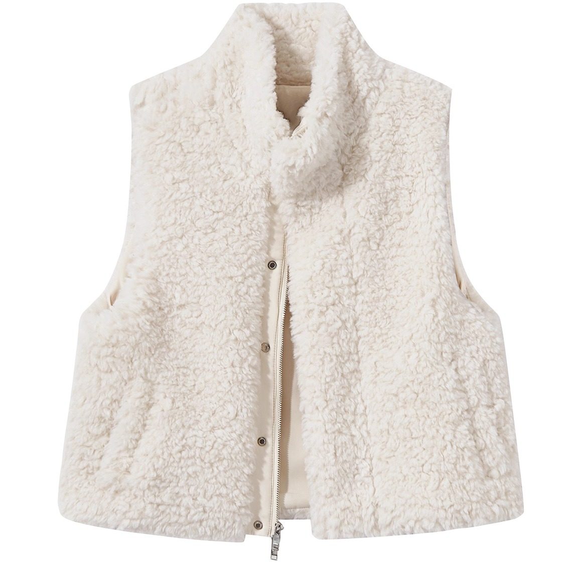 专柜大牌撤回尾单捡漏外贸高端羊羔毛马甲外套高级感小个子坎肩女,女装/女士精品,马夹,淘宝优惠券,粉丝福利购,淘宝优惠卷