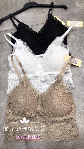 特价意大利品牌senza正品蕾丝花边文胸背心上衣百搭打底春夏现货