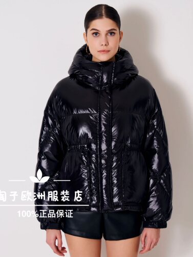 特价意大利品牌vicolo正品连帽抽绳白鹅绒羽绒外套上衣秋冬女现货