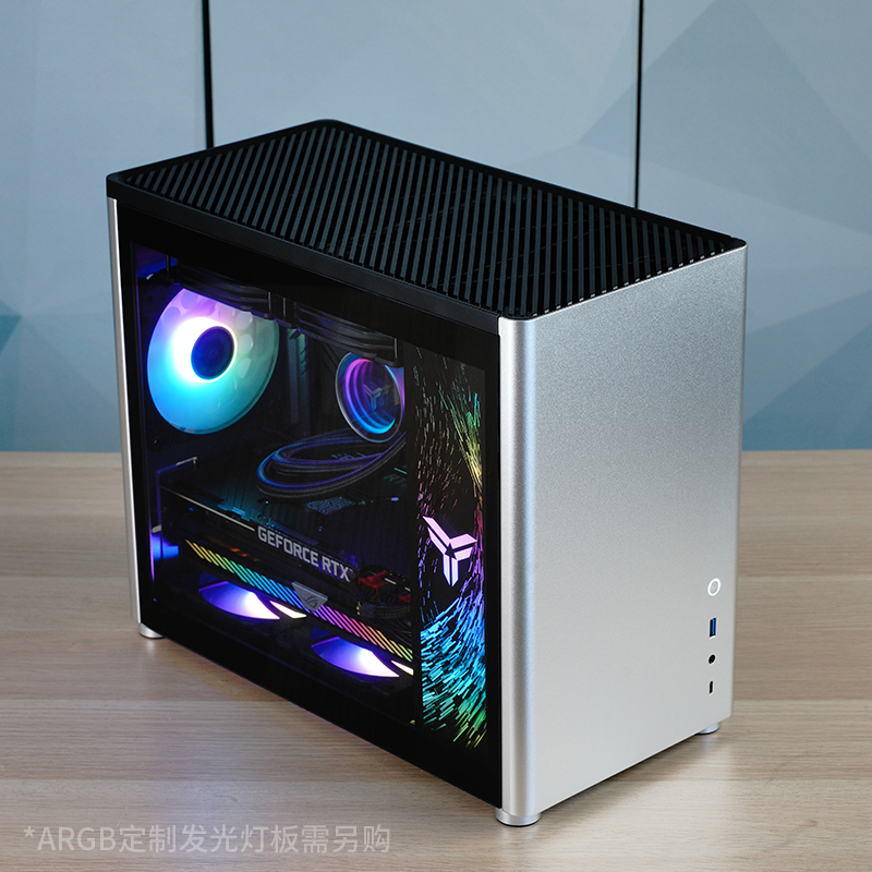 jonsbo乔思伯d30机箱全铝 白色迷你小机箱 台式机箱 铝机箱