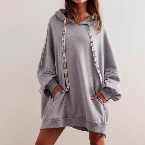 FP 柬埔寨产WTF满印帽绳 大幂幂下衣失踪感连帽裙衫式卫衣128美金