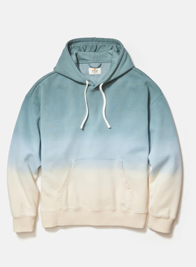 轻奢marine layer cloud9材质男女款扎染渐变经典连帽卫衣118美金